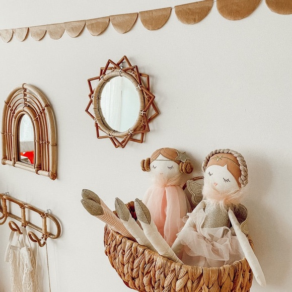 Natural Rattan Wall Mirror - Picture 2 of 4